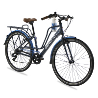 Bicicleta BENOTTO City MAILLY R700 7V. Unisex Frenos ”V” Aluminio Gris Oscuro Talla:UN
