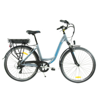 Bicicleta BENOTTO City E-Bike R700C 7V Aluminio Gris/Azul Talla:UN