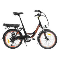Bicicleta BENOTTO City E-Bike R20 7V Aluminio Negro/Naranja Talla:UN