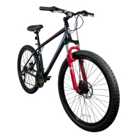 Bicicleta BENOTTO Montaña BLACK EAGLE R27.5 21V. Hombre FS Frenos Doble Disco Mecanico Aluminio Azul/Rojo Talla:UN