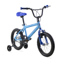 Bicicleta WOLF Cross R16 1V. Niño Frenos ”V” Ruedas Laterales Acero Azul/Azul Oscuro Talla:UN