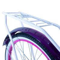 Bicicleta BENOTTO City STA. MONICA R24 1V. Mujer Frenos Contrapedal con Canastilla Acero Morado Talla:UN