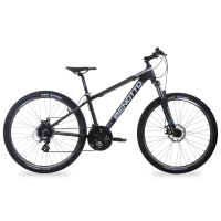 Bicicleta BENOTTO Montaña FS-700 R27.5 24V. FS Frenos Doble Disco Mecanico Aluminio Negro Calcomania Dorada Talla:SS