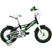 Bicicleta BENOTTO Infantil BAMBINO R12 1V. Niño Frenos Caliper Acero Negro/Blanco/Verde Talla:UN