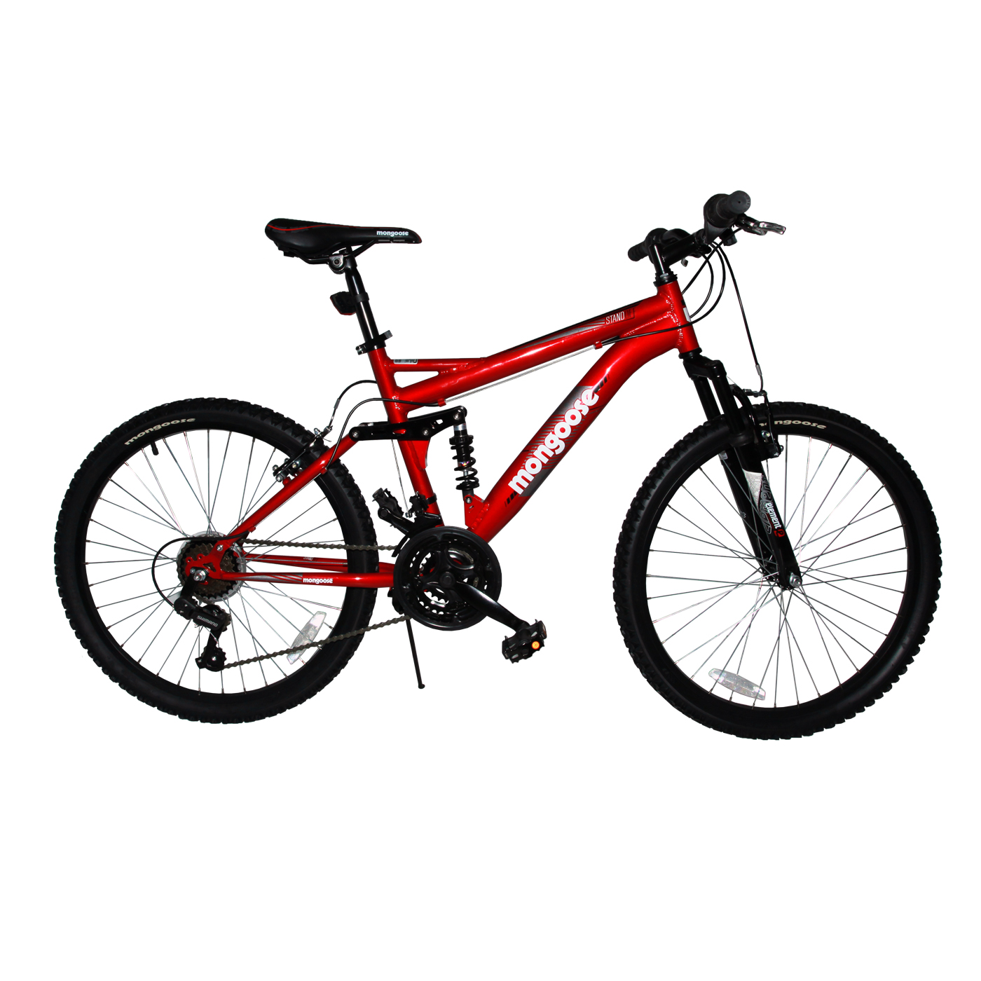 Bicicleta Mongoose Standoff Roja R24 21V Niño