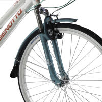 Bicicleta BENOTTO City MOOREA R26 21V. Mujer Sunrace Frenos ”V” Aluminio Blanco/Aqua Talla:UN