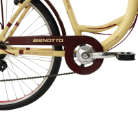 Bicicleta BENOTTO City CITY BIKE R26 7V. Mujer FS Sunrace Frenos ”V” Aluminio Crema Talla:UN
