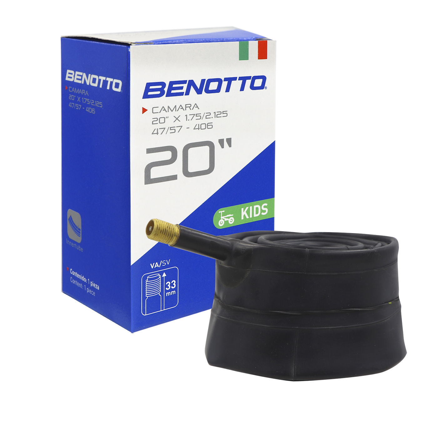 Camara BENOTTO 20X1.75/2.125 V.A. 33mm