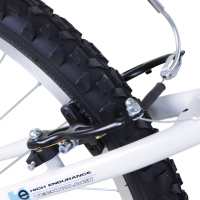 Bicicleta WOLF Montaña R24 1V. Hombre Frenos ”V” Acero Morado/Blanco Talla:UN