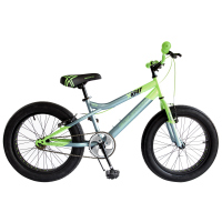 Bicicleta BENOTTO Cross XX-FAT R20 1V. Niño Frenos ”V” Acero Verde Neon/Azul Talla:UN