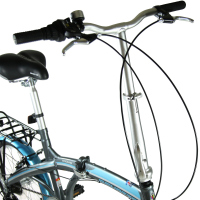 Bicicleta BENOTTO Plegable VANCOUVER R20 7V. Frenos ”V” Acero Gris/Azul Claro Talla:UN