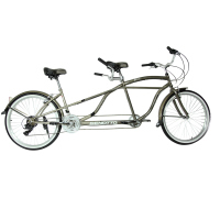 Bicicleta BENOTTO City TANDEM FOR 2 R26 21V. Shimano Frenos ”V” Acero Cafe Cobrizo/Plata Talla:UN