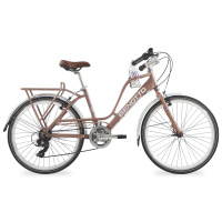 Bicicleta BENOTTO City MAILLY R24 7V. Unisex Frenos ”V” Aluminio Rosa Palido Metalico Talla:UN