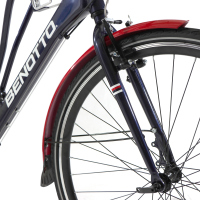 Bicicleta BENOTTO City MAILLY R700 7V. Unisex Frenos ”V” Aluminio Negro Azulado Talla:UN