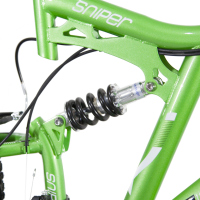 Bicicleta BENOTTO Montaña SNIPER R27.5 21V. Hombre DS Frenos ”V” Acero Verde/Negro Talla:UN
