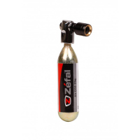 Adaptador para Cartucho de CO2 ZEFAL EZ-BIG SHOT Negro 12/16/25g con Rosca + Cartucho de CO2 16g 4051