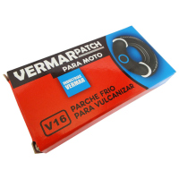 Parche con Pegamento VERMAR PACTH P/MOTO Caja Rojo-Azul 16 Pzas 50mm 10600045