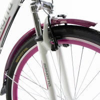 Bicicleta BENOTTO City COSENZA R700C 7V. Mujer FS Shimano Frenos ”V” Aluminio BlancoTalla:UN