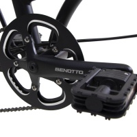 Bicicleta BENOTTO Plegable PIEGARE R16 3V. Unisex Frenos ”V” Aluminio Negro Talla:UN