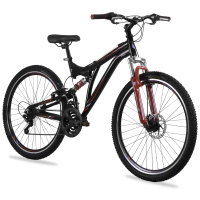 Bicicleta BENOTTO Montaña DS-500 R27.5 21V. Hombre Frenos Delantero Disco Mecanico/Trasero ”V” Aluminio Negro/Rojo Talla:UN
