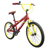 Bicicleta BENOTTO Cross DIAVOLO R20 1V. Niño Frenos ”V” Acero Rojo Oscuro/Amarillo Talla:UN