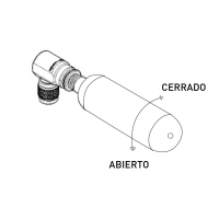 Adaptador para Cartucho de CO2 BENOTTO Negro CL2750