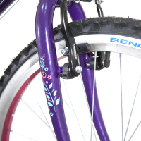 Bicicleta BENOTTO Montaña FLORIDA R24 21V. Mujer Sunrace Frenos ”V” Acero Morado Talla:UN