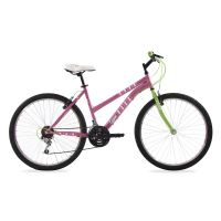 Bicicleta LYNX Montaña R26 18V. Mujer Frenos ”V” Acero Rosa Brillante/Verde Aperlado Talla:UN