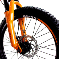 Bicicleta BENOTTO Montaña BLACKCOMB R20 21V. Hombre DS Frenos Doble Disco Mecanico Acero Rojo/Naranja Talla:UN