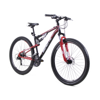 Bicicleta BENOTTO Montaña BLACKCOMB R29 21V. Hombre DS Frenos Doble Disco Mecanico Acero Negro/Rojo Talla:UN