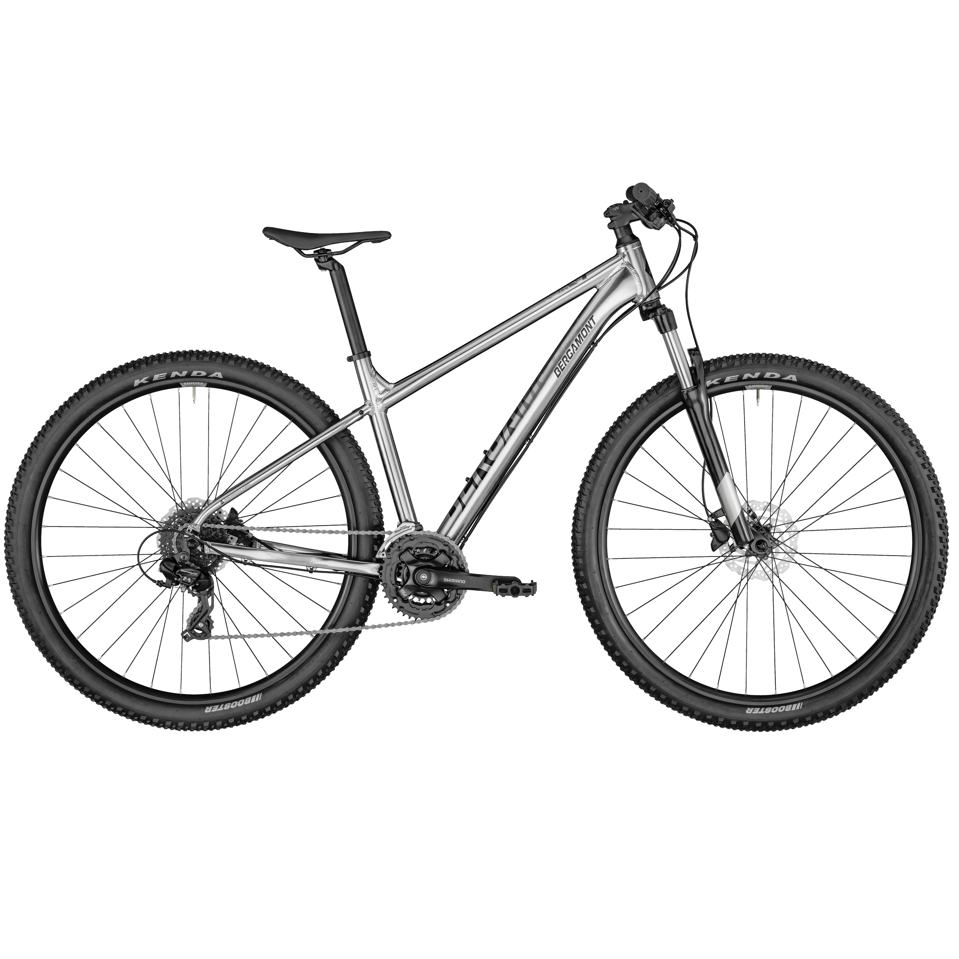 Bicicleta BERGAMONT Montaña REVOX 3.0 R29 3x8 Unisex FS Shimano Frenos Doble Disco Hidraulico Aluminio Plata Talla:LL 281094-161
