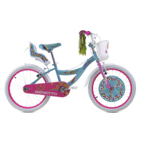 Bicicleta BENOTTO Cross FLOWER POWER R20 1V. Niña Frenos ”V” Acero Aqua/Rosa Brillante Talla:UN
