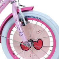Bicicleta BENOTTO BMX BELLA R16 1V. Niña Frenos ”V” Ruedas Laterales Acero Rosa Talla:UN