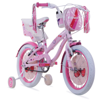 Bicicleta BENOTTO BMX BELLA R16 1V. Niña Frenos ”V” Ruedas Laterales Acero Rosa Talla:UN