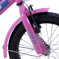 Bicicleta BENOTTO Infantil SAFARI R16 1V. Niña Frenos ”V” Ruedas Laterales, con Casco Acero Rosa Talla:UN