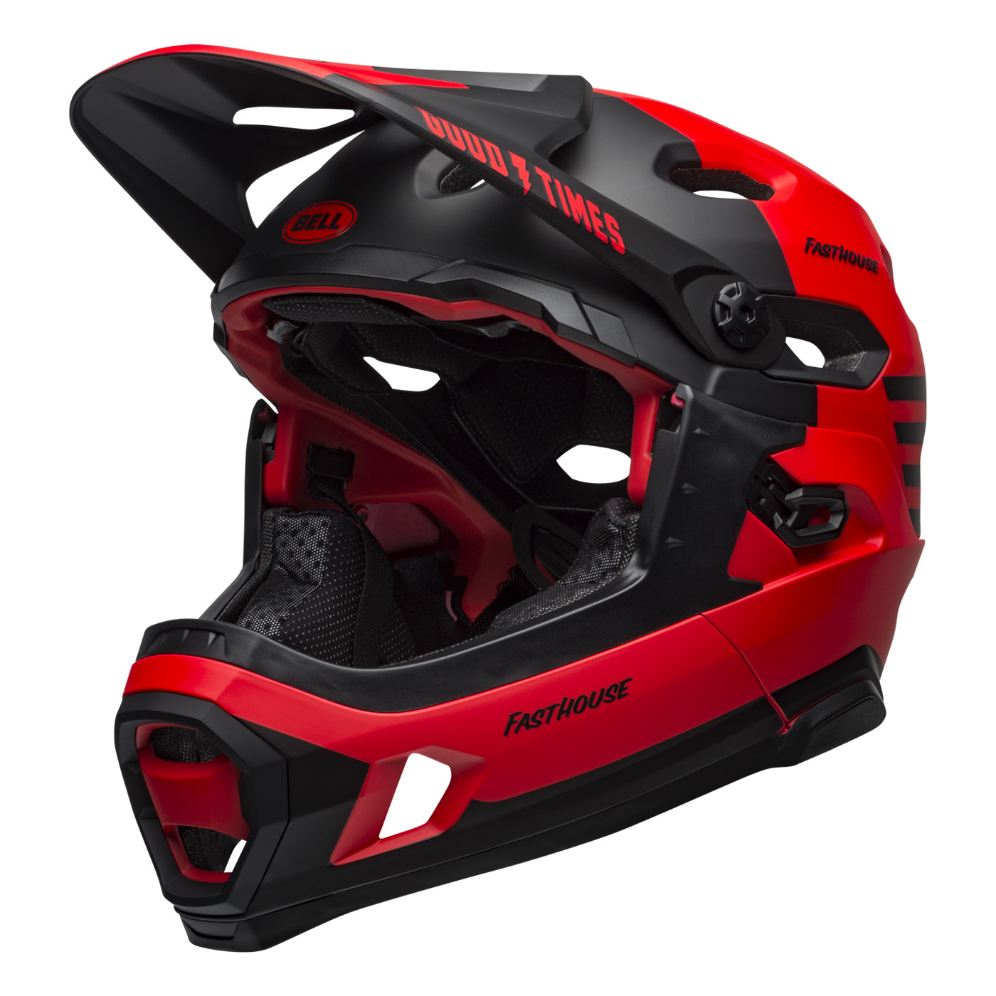 Casco BELL DownHill SUPER DH SPHERICAL Mips Fasthouse Rojo/Negro Talla:M (55-59cm) 7113175