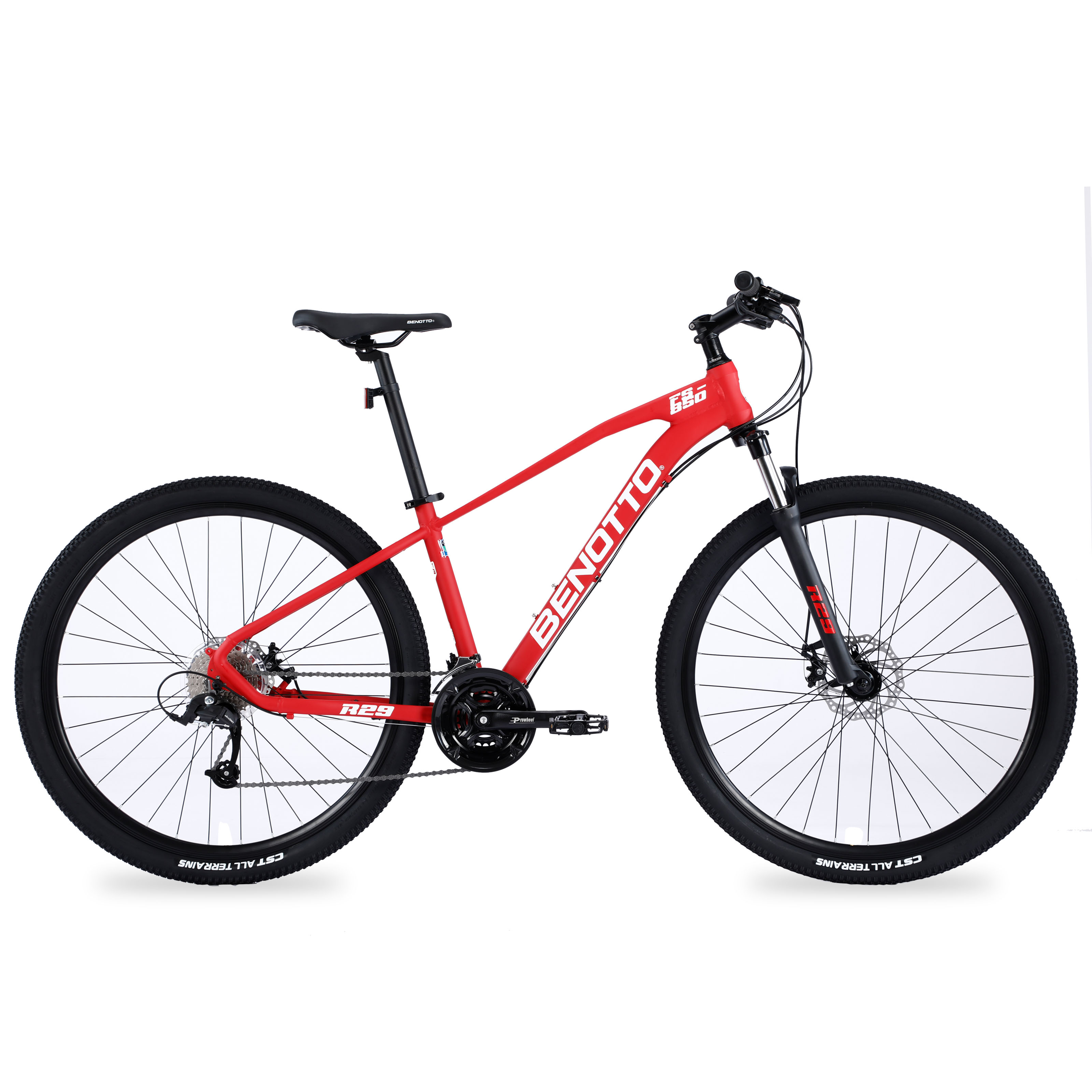 Bicicleta BENOTTO Montaña FS-850 R29 24V. FS Frenos Frenos Doble Disco Mecanico Aluminio Rojo Talla:UN