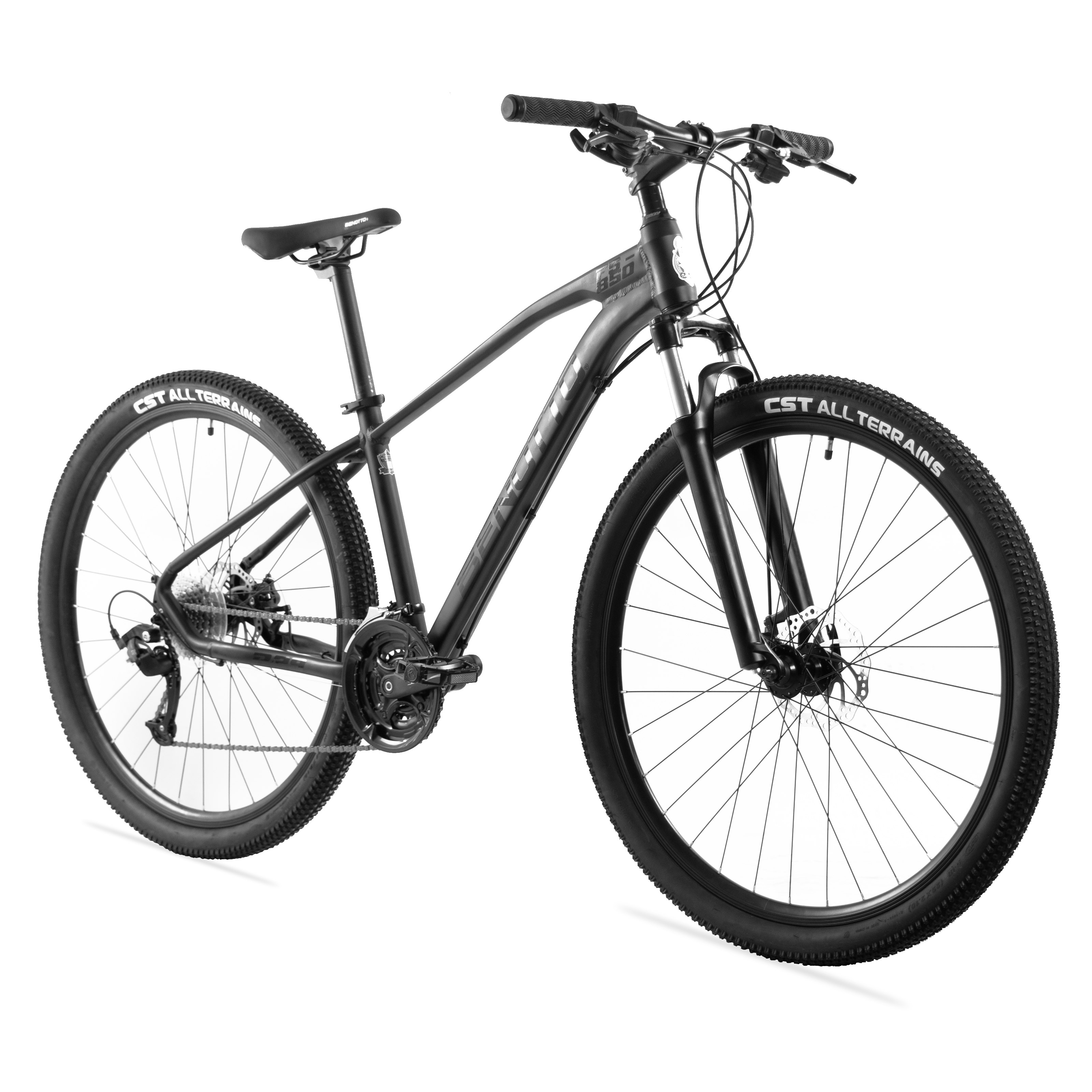 Bicicleta BENOTTO Montaña FS-850 R29 24V. FS Frenos Frenos Doble Disco Mecanico Aluminio Negro Talla:UN