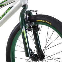 Bicicleta BENOTTO Cross AGRESSOR R20 1V. Niño Frenos ”V” Acero Verde/Plata/Verde Oscuro Talla:UN