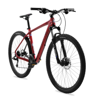 Bicicleta BENOTTO Montaña KUTANG CARBON FIBER R29 3x8 Shimano Frenos Doble Disco Hidraulico Carbon Rojo/Negro Talla:LL