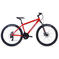 Bicicleta FUJI Montaña ADVENTURE R27.5 3x7 Unisex FS Frenos Doble Disco Mecanico Aluminio Rojo Talla:LL (19222395619)