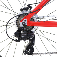 Bicicleta FUJI Montaña ADVENTURE R27.5 3x7 Unisex FS Frenos Doble Disco Mecanico Aluminio Rojo Talla:MM (19222395617)