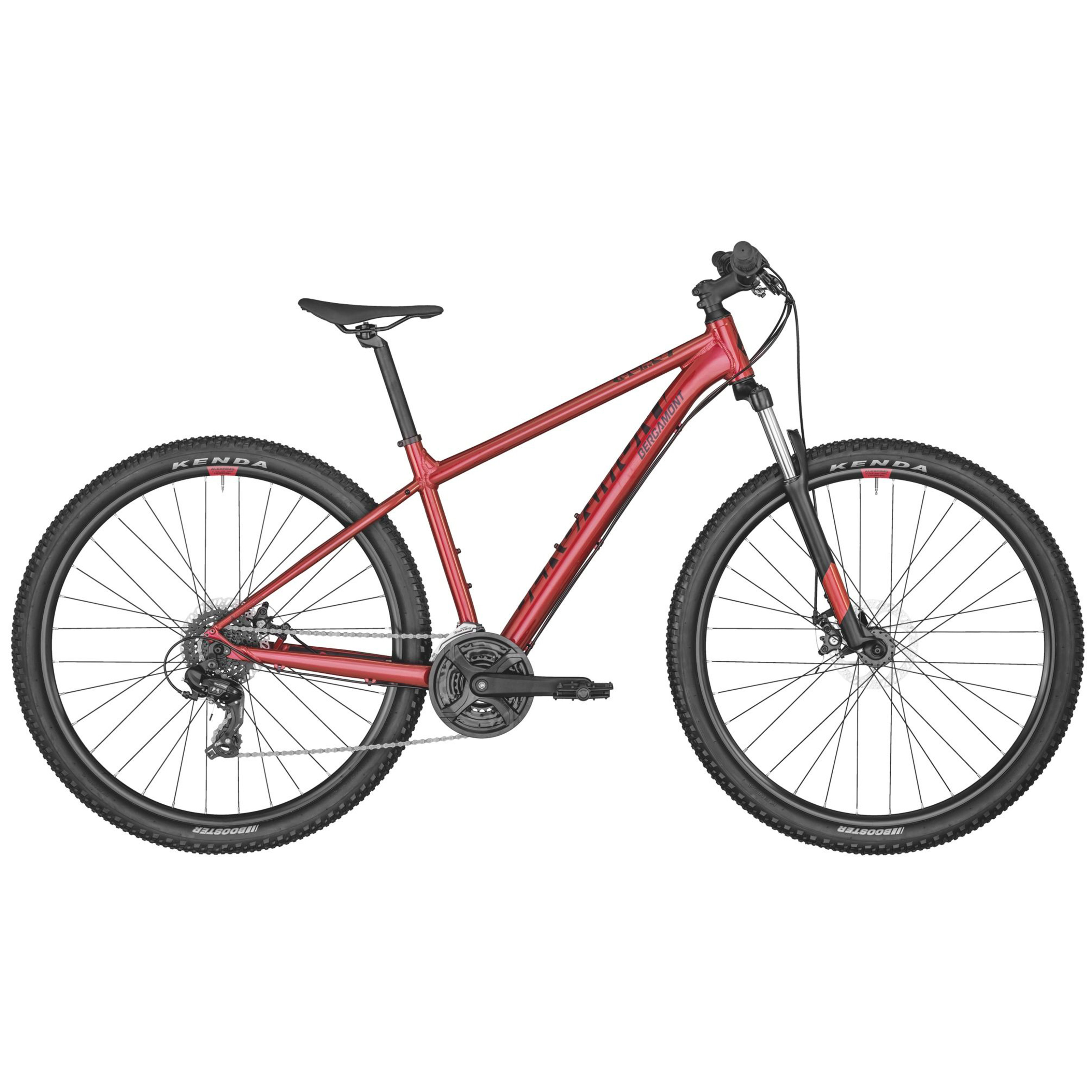 Bicicleta BERGAMONT Montaña REVOX 2 R27.5 3x8 Hombre FS Shimano Frenos Doble Disco Mecánico Aluminio Rojo  Talla: SS  286836-158