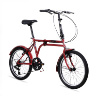 Bicicleta BENOTTO Plegable FOOLD R20 6V. Frenos ”V” Acero Rojo Talla:UN