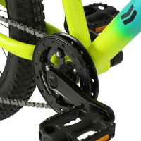 Bicicleta HARO Montaña FLIGHTLINE PLUS R24 7V. Hombre Frenos ”V” Aluminio Turquesa/Amarillo Talla:UN