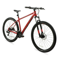 Bicicleta BERGAMONT Montaña REVOX 2 R27.5 3x8 Hombre FS Shimano Frenos Doble Disco Mecánico Aluminio Rojo Talla:XS  (286836-176)