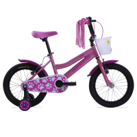 Bicicleta BENOTTO Infantil SAFARI R16 1V. Niña Frenos ”V” Ruedas Laterales Acero Rosa Brillante Talla: UN