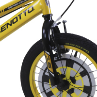 Bicicleta BENOTTO Montaña SERENGUETI R16 1V. Niño Frenos ”V” Acero Amarillo Talla:UN