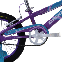 Bicicleta BENOTTO Cross FIORE R16 1V. Niña Frenos ”V” Ruedas Laterales Acero Purpura/Azul Talla:UN