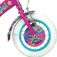 Bicicleta DISTROLLER Infantil NEONATO R12 1V. Niña Frenos Contrapedal Ruedas Laterales-Salpicaderas-Timbre-Porta Muñeca Acero Rosa Talla:UN